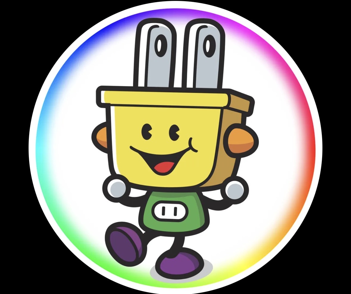 Plug N Point mascot logo
